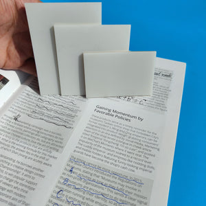 Planet Gates 150sheets 3Packs150Sheets Stickers  Transparent Sticky Notebook Pads Notepads Clear Bookmark Read Book Stationery School Supplie