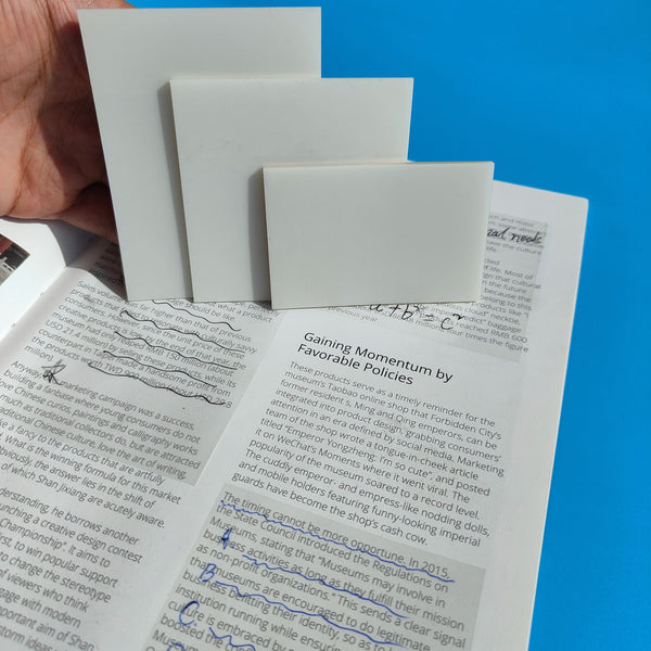 Planet Gates 150sheets 3Packs150Sheets Stickers  Transparent Sticky Notebook Pads Notepads Clear Bookmark Read Book Stationery School Supplie