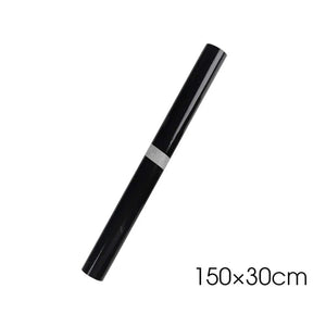 Planet Gates 150X10cm Gloss Black Car Body Film Vinyl Wrap Decals Self Adhesive Sticker Motorcycles Bike Auto Skin Color Changing Films 150*50cm