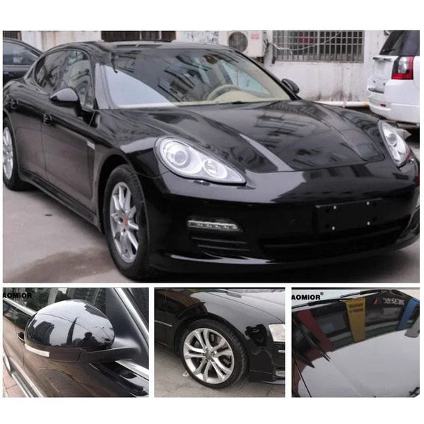 Planet Gates 150X10cm Gloss Black Car Body Film Vinyl Wrap Decals Self Adhesive Sticker Motorcycles Bike Auto Skin Color Changing Films 150*50cm