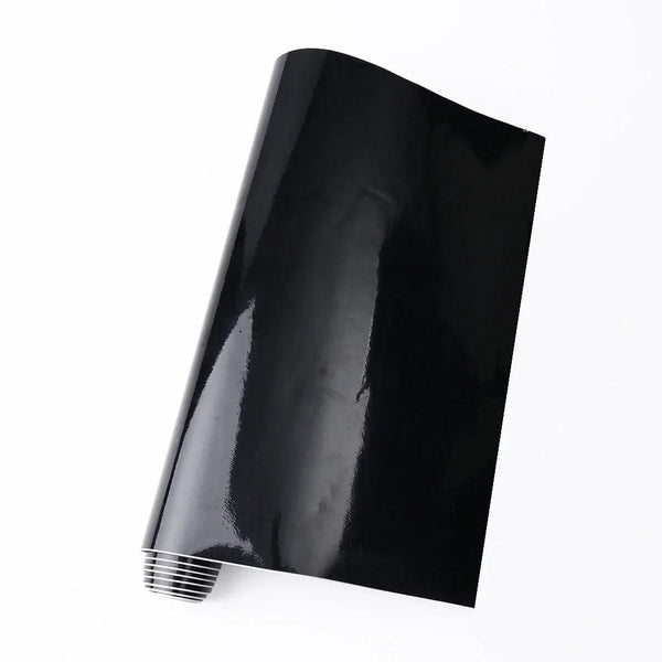 Planet Gates 150X10cm Gloss Black Car Body Film Vinyl Wrap Decals Self Adhesive Sticker Motorcycles Bike Auto Skin Color Changing Films 150*50cm