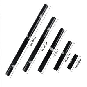 Planet Gates 150X10cm Gloss Black Car Body Film Vinyl Wrap Decals Self Adhesive Sticker Motorcycles Bike Auto Skin Color Changing Films 150*50cm