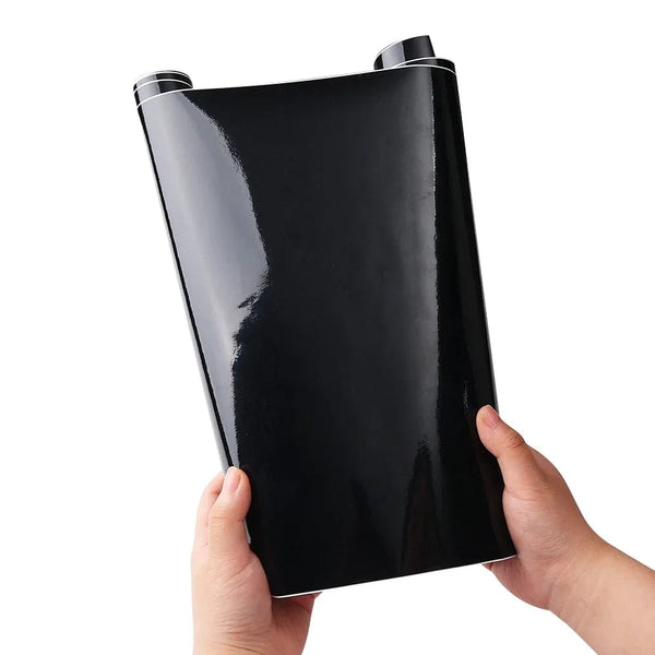 Planet Gates 150X10cm Gloss Black Car Body Film Vinyl Wrap Decals Self Adhesive Sticker Motorcycles Bike Auto Skin Color Changing Films 150*50cm