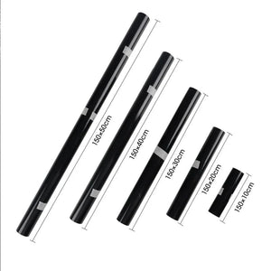 Planet Gates 150X30cm Gloss Black Film Car Body Vinyl Wrap Decals Self Adhesive Sticker  Motorcycles Bike Auto Skin Color Changing Films 150*50cm