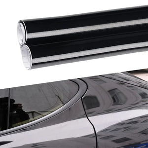 Planet Gates 150X30cm Gloss Black Film Car Body Vinyl Wrap Decals Self Adhesive Sticker  Motorcycles Bike Auto Skin Color Changing Films 150*50cm