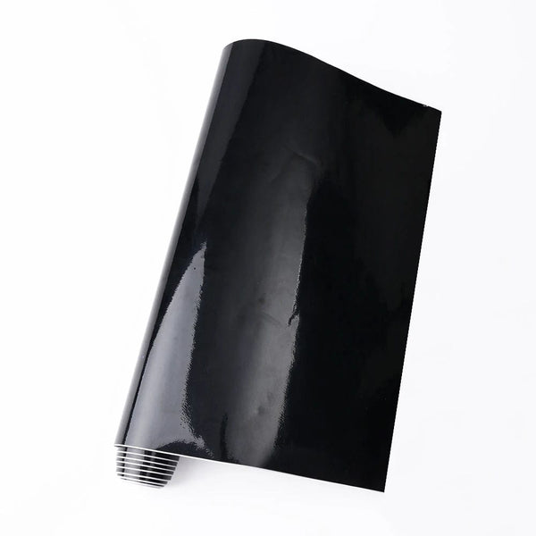 Planet Gates 150X30cm Gloss Black Film Car Body Vinyl Wrap Decals Self Adhesive Sticker  Motorcycles Bike Auto Skin Color Changing Films 150*50cm