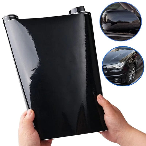 Planet Gates 150X50cm Gloss Black Car Body Film Vinyl Wrap Decals Self Adhesive Sticker Motorcycles Bike Auto Skin Color Changing Films 150*50cm