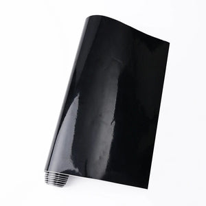 Planet Gates 150X50cm Gloss Black Car Body Film Vinyl Wrap Decals Self Adhesive Sticker Motorcycles Bike Auto Skin Color Changing Films 150*50cm