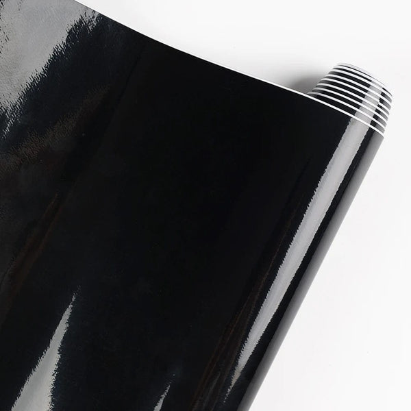 Planet Gates 150X50cm Gloss Black Car Body Film Vinyl Wrap Decals Self Adhesive Sticker Motorcycles Bike Auto Skin Color Changing Films 150*50cm