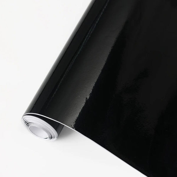 Planet Gates 150X50cm Gloss Black Car Body Film Vinyl Wrap Decals Self Adhesive Sticker Motorcycles Bike Auto Skin Color Changing Films 150*50cm
