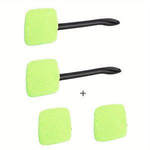 Planet Gates 158g 2 Brushes + 2 Brush Cloths Car Windshield Brush, Car Cleaning Brush Car Window Cleaning Tool