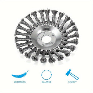 Planet Gates 15cm/5.9in 1pc Garden Lawn Mower Head Weed Brush, Wire Wheel, Garden Weed Brush, Lawn Mower, Grass Trimmer, Cutting Tool