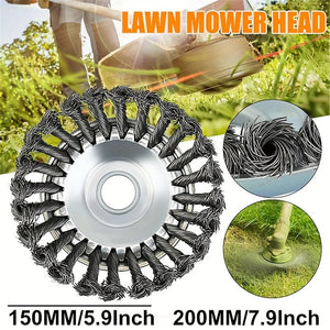 Planet Gates 15cm/5.9in 1pc Garden Lawn Mower Head Weed Brush, Wire Wheel, Garden Weed Brush, Lawn Mower, Grass Trimmer, Cutting Tool