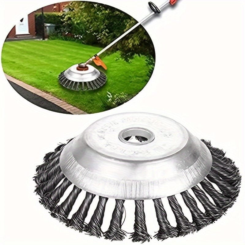 Planet Gates 15cm/5.9in 1pc Garden Lawn Mower Head Weed Brush, Wire Wheel, Garden Weed Brush, Lawn Mower, Grass Trimmer, Cutting Tool