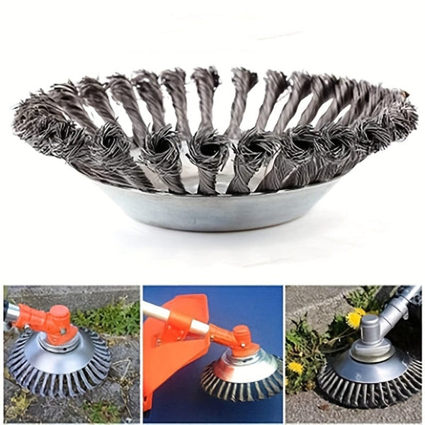 Planet Gates 15cm/5.9in 1pc Garden Lawn Mower Head Weed Brush, Wire Wheel, Garden Weed Brush, Lawn Mower, Grass Trimmer, Cutting Tool