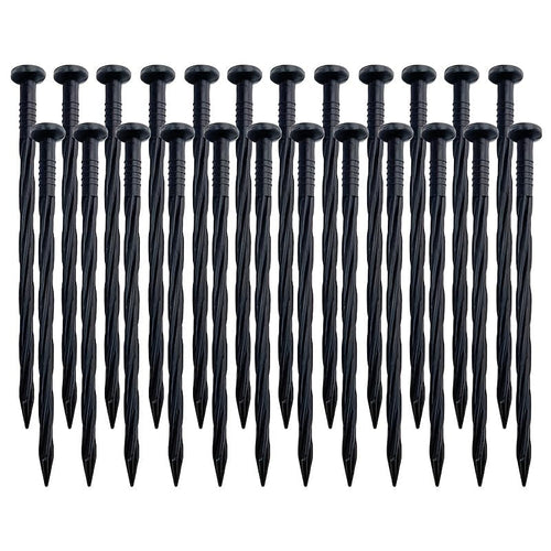 Planet Gates 15CM/5.9inch / 30pcs 30pcs Landscape Edging Nails 30Pcs Plastic Sturdy Landscape Anchoring Spikes Spiral Edging Stakes Multipurpose Landscape Edging Pegs For Garden Tents Landscape Awnings