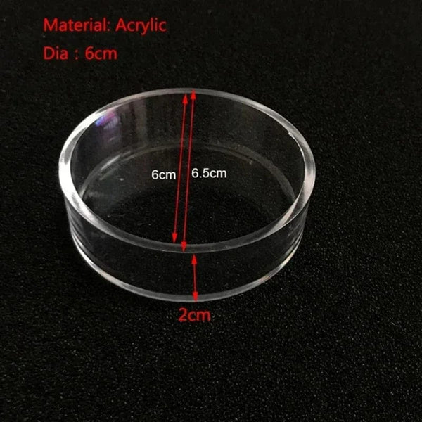 Planet Gates 15cm feeder set Acrylic Aquarium Feeder Tube Dish Transparent Fish Tank Shrimp Snail Shrimp Food Feeder Bowl Aquarium Feeding Accessories