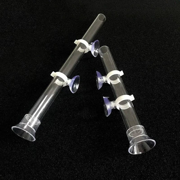 Planet Gates 15cm feeder set Acrylic Aquarium Feeder Tube Dish Transparent Fish Tank Shrimp Snail Shrimp Food Feeder Bowl Aquarium Feeding Accessories