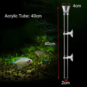 Planet Gates 15cm feeder set Acrylic Aquarium Feeder Tube Dish Transparent Fish Tank Shrimp Snail Shrimp Food Feeder Bowl Aquarium Feeding Accessories