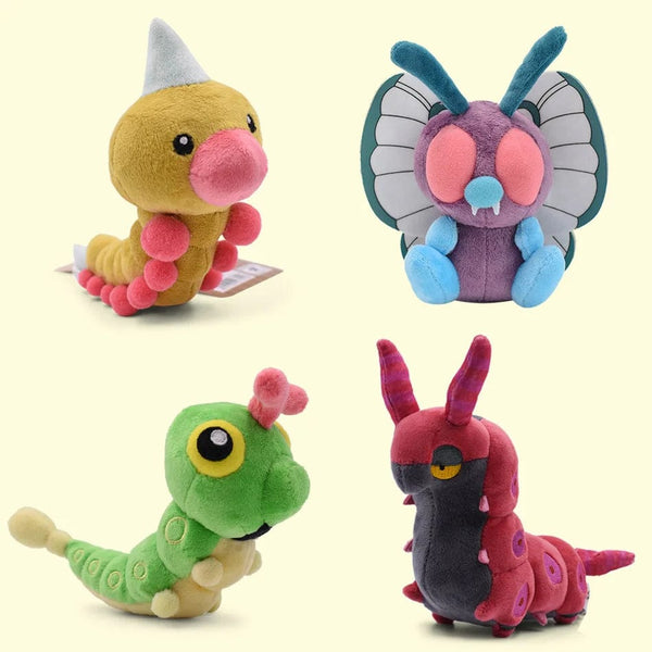 Planet Gates 15cm Pokemon Butterfree Caterpie Scolipede Weedle Plush Cartoon Cute Plush Toys Soft Stuffed Kawaii Doll Birthday Gift For Kids