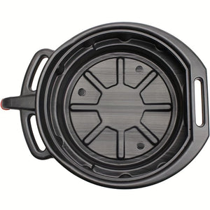 Planet Gates 15L 1pc PMMJ Oil Drain Pan Waste Engine Oil Collector Tank With Handle Gearbox Oil Drip Tray For Car Repair Fuel Fluid Change Garage Tool