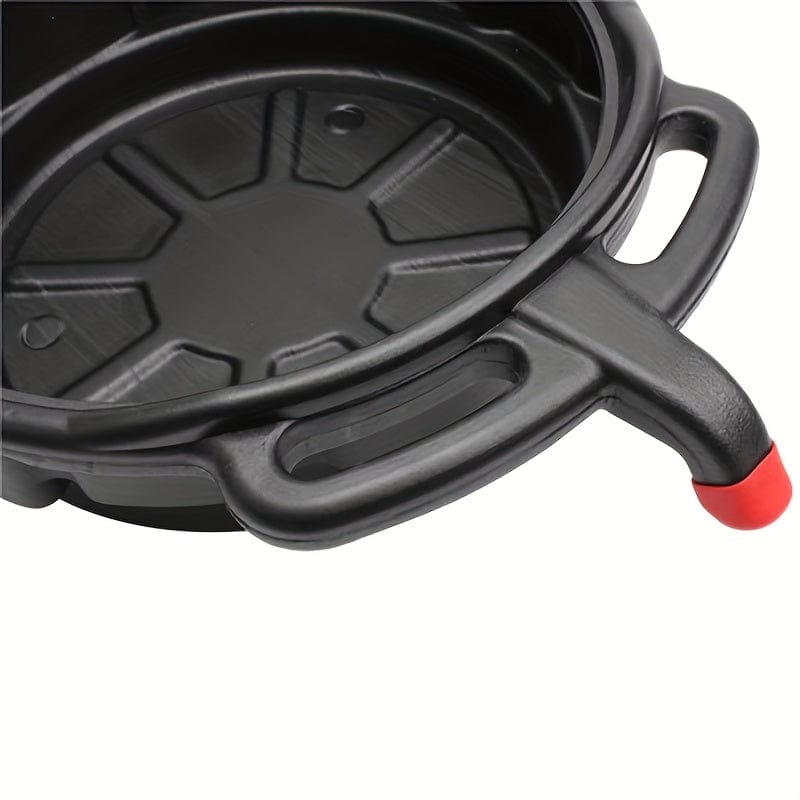 Planet Gates 15L 1pc PMMJ Oil Drain Pan Waste Engine Oil Collector Tank With Handle Gearbox Oil Drip Tray For Car Repair Fuel Fluid Change Garage Tool