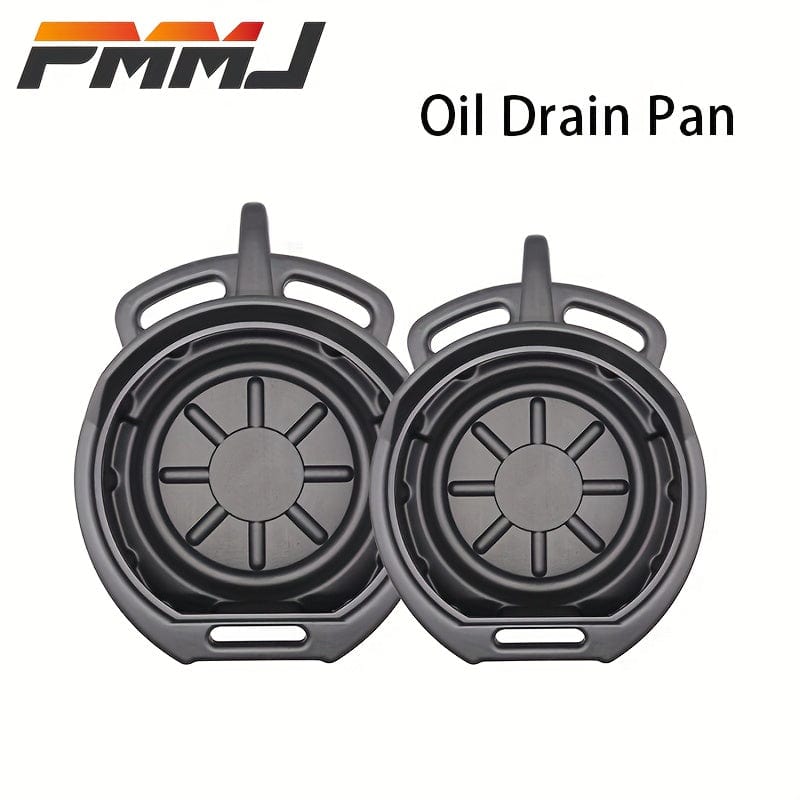 Planet Gates 15L 1pc PMMJ Oil Drain Pan Waste Engine Oil Collector Tank With Handle Gearbox Oil Drip Tray For Car Repair Fuel Fluid Change Garage Tool