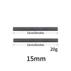 Planet Gates 15mm 6inch 2 pcs 15mm Carbon Fiber Rod 6"/8"/10"/12"/16" for DSLR Rail Support System