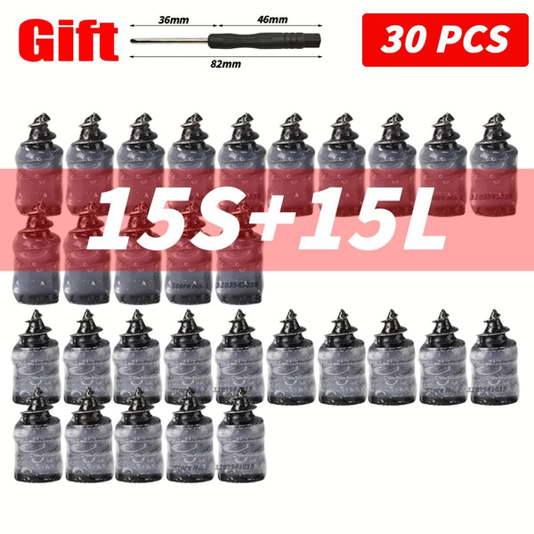 Planet Gates (15S 15L Mix) 30PCS 10-100PCS Universal Vacuum Car Tyre Repair Rubber Nail For Car Motorcycle Scooter Tubeless Tire Repair Kit Glue Free Tire Nails