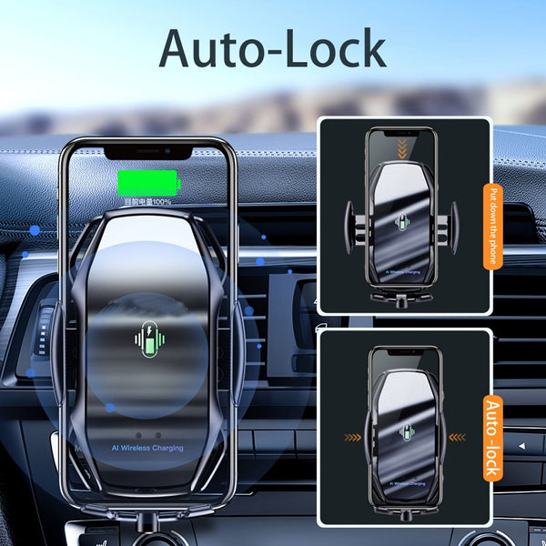 Planet Gates 15W Car Wireless Charger, Vehicle-mounted Mobile Wireless Charger, Air Vent General Wireless Charging Phone Holder With Infrared Induction