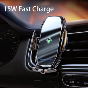 Planet Gates 15W Car Wireless Charger, Vehicle-mounted Mobile Wireless Charger, Air Vent General Wireless Charging Phone Holder With Infrared Induction