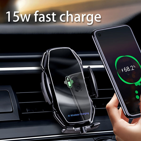 Planet Gates 15W Car Wireless Charger, Vehicle-mounted Mobile Wireless Charger, Air Vent General Wireless Charging Phone Holder With Infrared Induction