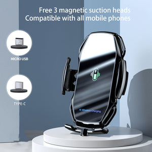 Planet Gates 15W Car Wireless Charger, Vehicle-mounted Mobile Wireless Charger, Air Vent General Wireless Charging Phone Holder With Infrared Induction