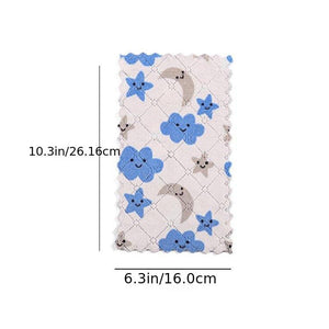 Planet Gates 16*27cm, 5pcs Pack 5pcs, Cute Coral Fleece Kitchen Rag - Double-Sided, Thickened Table Cloth for Easy Cleaning