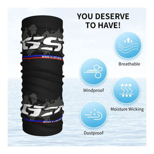 Planet Gates 16 / Multiuse Bandana Custom GS Motorcycle Adventure Bandana Neck Gaiter for Hiking Camping Men Women Wrap Scarf Motorrad Biker Headband Warmer
