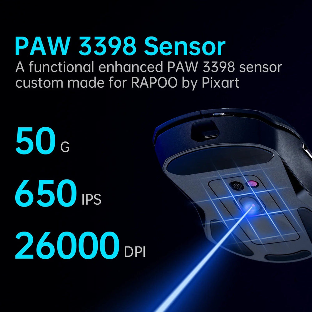 Planet Gates 16 Rapoo VT9PRO Wireless Gaming Mouse Esports Grade 68g Ultra-Light 26000DPI 8 Buttons Optical PAW3398 Computer Mouse For Laptop PC