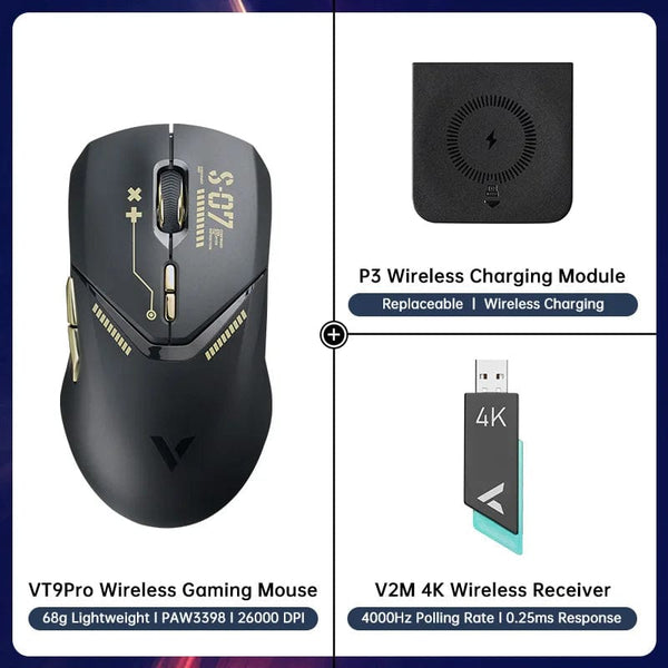 Planet Gates 16 Rapoo VT9PRO Wireless Gaming Mouse Esports Grade 68g Ultra-Light 26000DPI 8 Buttons Optical PAW3398 Computer Mouse For Laptop PC