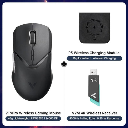 Planet Gates 16 Rapoo VT9PRO Wireless Gaming Mouse Esports Grade 68g Ultra-Light 26000DPI 8 Buttons Optical PAW3398 Computer Mouse For Laptop PC