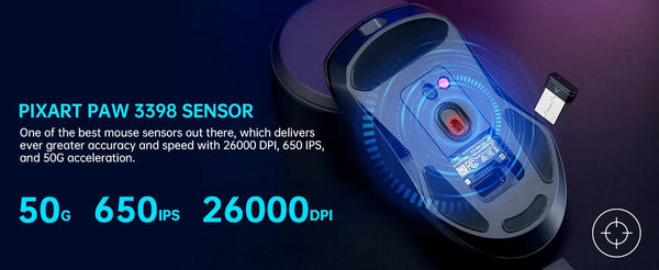 Planet Gates 16 Rapoo VT9PRO Wireless Gaming Mouse Esports Grade 68g Ultra-Light 26000DPI 8 Buttons Optical PAW3398 Computer Mouse For Laptop PC