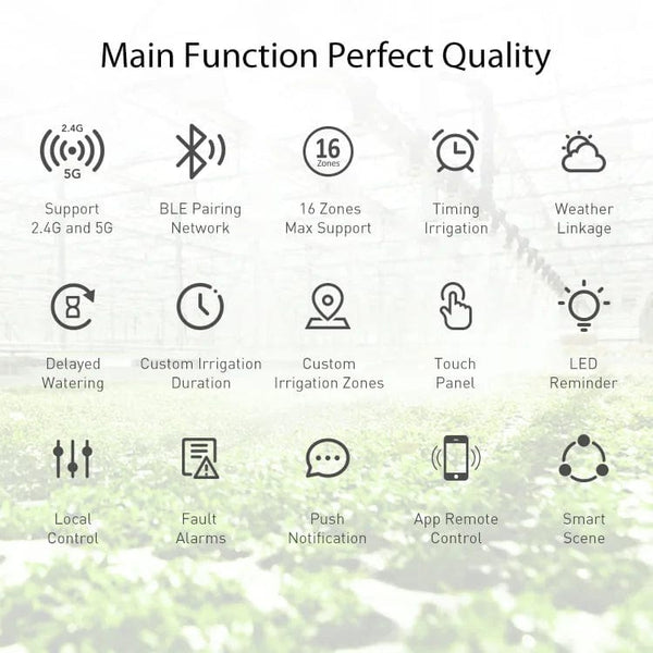 Planet Gates 16 Way EU 16 Zone WiFi Smart irrigation Controller Garden Sprinkler Controller Timing Control Of Watering Flowers Water Valve Controller