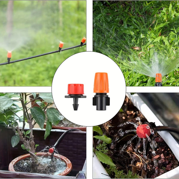 Planet Gates 164ft DIY Garden Drip Irrigation System - Easily Adjust Watering Amount & Save Time & Water!