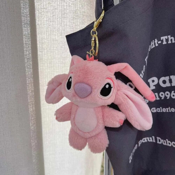 Planet Gates 16cm Disney Stitch Doll Keychain Plush Toy Backpack Pendant  Anime Lilo & Stitch Children's Toy Soft Comfortable Stuffed Doll