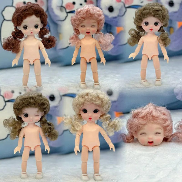 Planet Gates 16cm Exquisite Doll Doll Toy 1/8 Bjd Multi Joints Doll with Cute Expression Dress Up Toys Gifts for Children