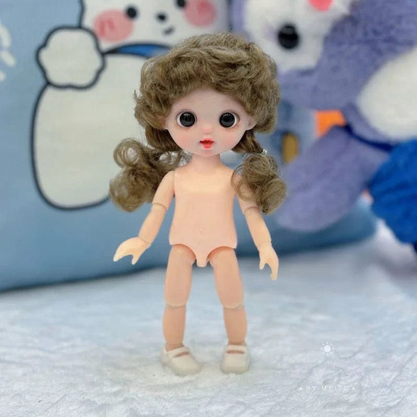 Planet Gates 16cm Exquisite Doll Doll Toy 1/8 Bjd Multi Joints Doll with Cute Expression Dress Up Toys Gifts for Children
