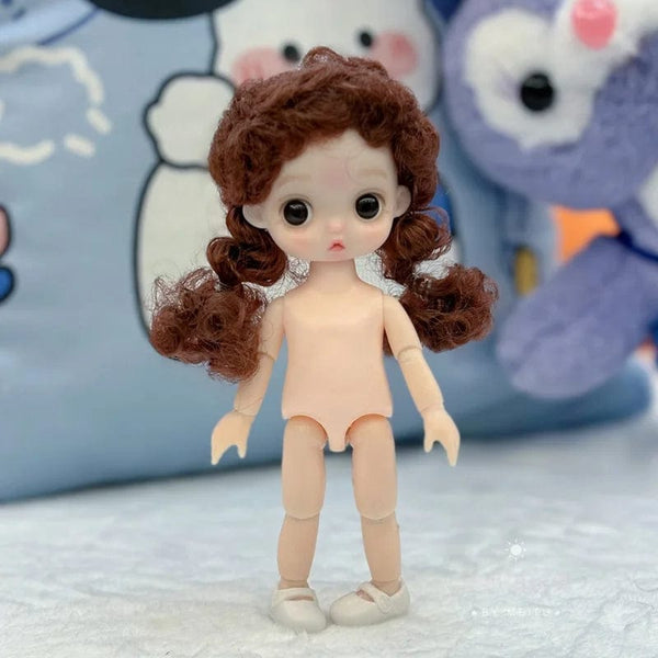 Planet Gates 16cm Exquisite Doll Doll Toy 1/8 Bjd Multi Joints Doll with Cute Expression Dress Up Toys Gifts for Children