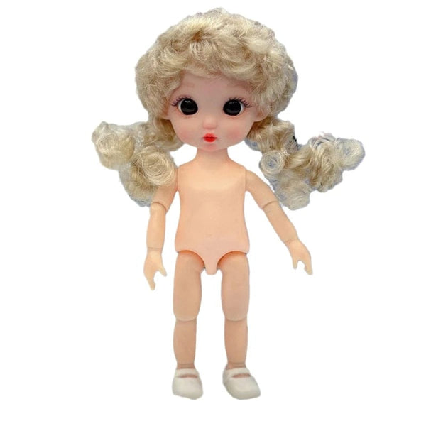 Planet Gates 16cm Exquisite Doll Doll Toy 1/8 Bjd Multi Joints Doll with Cute Expression Dress Up Toys Gifts for Children