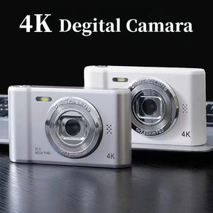 Planet Gates 16G card 4K Digital Camera Travel Selfie Camara 50 Megapixels HD Photography 2.4inch Screen Entry-Level Kids Campus Selfie Mini Retro Cam