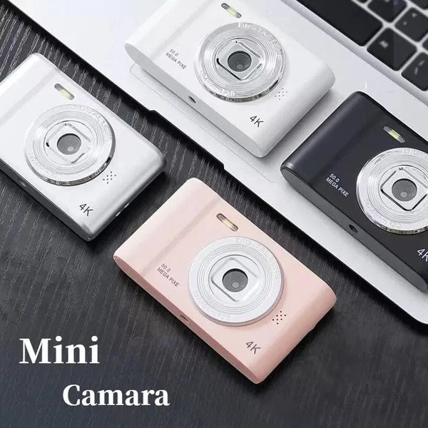Planet Gates 16G card 4K Digital Camera Travel Selfie Camara 50 Megapixels HD Photography 2.4inch Screen Entry-Level Kids Campus Selfie Mini Retro Cam