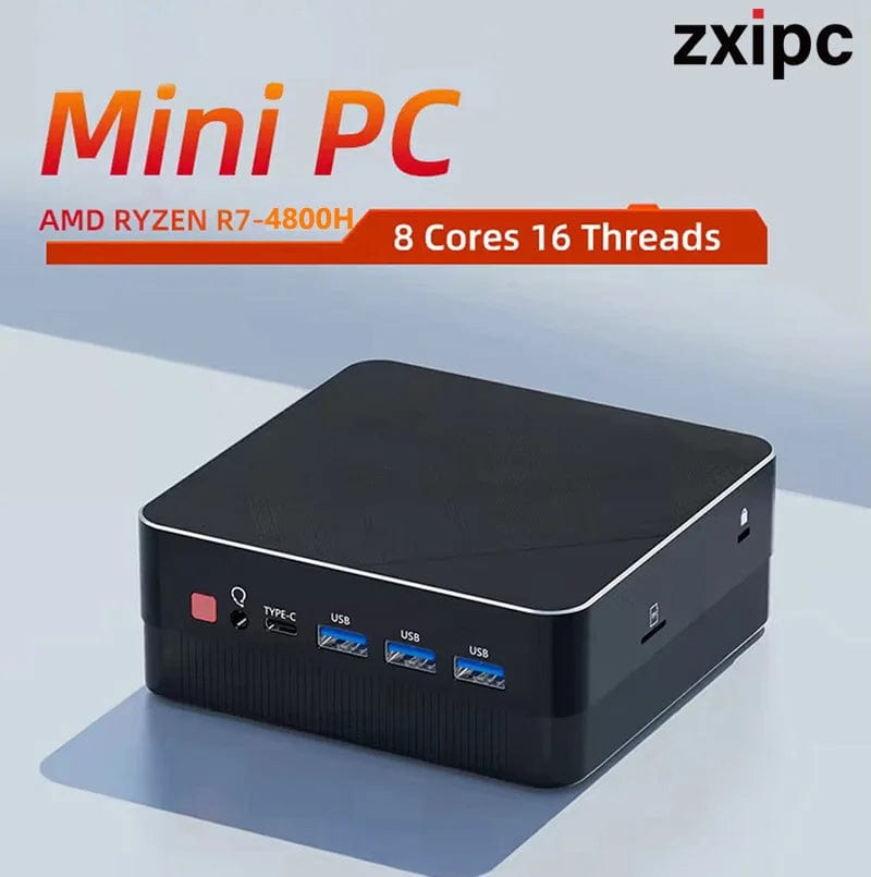 Planet Gates 16G RAM 512G SSD / AMD Ryzen5-4500U Mini PC Computer Gaming AMD Ryzen7 5825U R5 4500U Pocket Dual HDMI LAN WIFI6 4800H 5800H NUC Office DDR4 NVMe Four Display