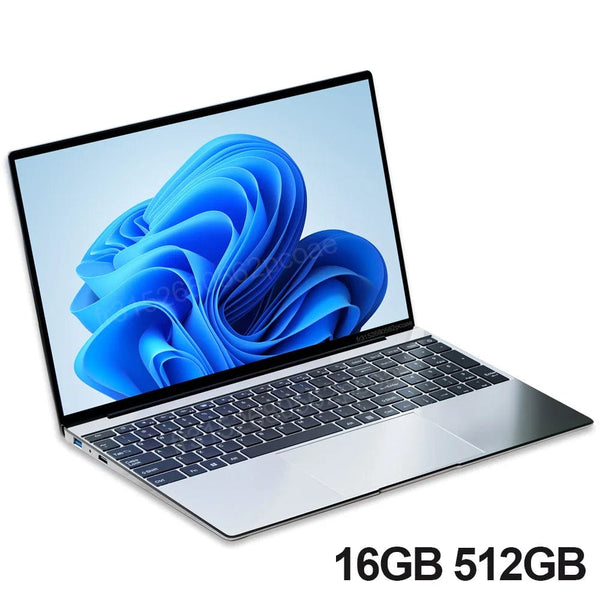 Planet Gates 16GB 512GB 15.6" Ultra Slim Laptop 16GB RAM 2TB SSD Intel N3700 Notebook Gamer  1920*1080  Display Office Study Computer PC Windows 11 Pro
